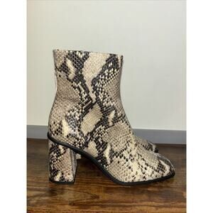 NWT Free People Boots Sz 8 W Eu 38 Snakeskin Boots Unique One Of A Kind Expensiv